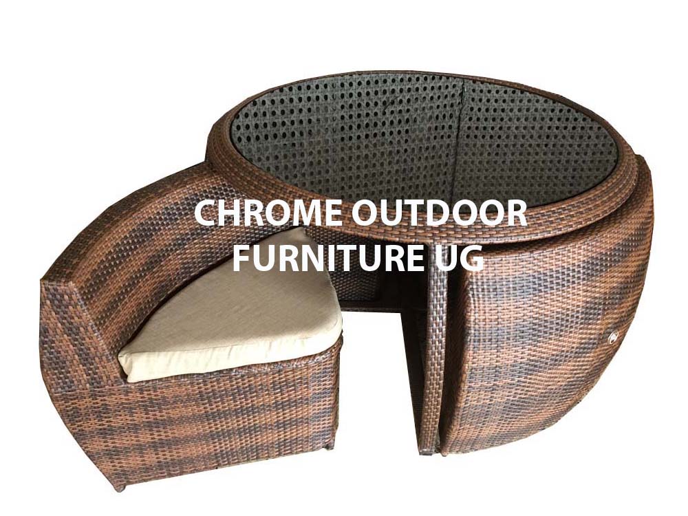 Outdoor Oval/Round Dining Set for sale in Uganda, Garden and outdoor furniture for sale in Kampala Uganda, Home & Hotel furniture, Balcony patio furniture, resin wicker, All weather wicker furniture Uganda, Chrome Outdoor Furniture Uganda